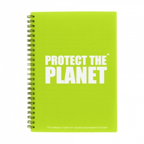 A5 Green Recycled Packaging Notepad